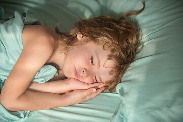 Deep sleep kids, Close-up portrait of sleeping child.