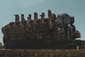 Ruins of old engine