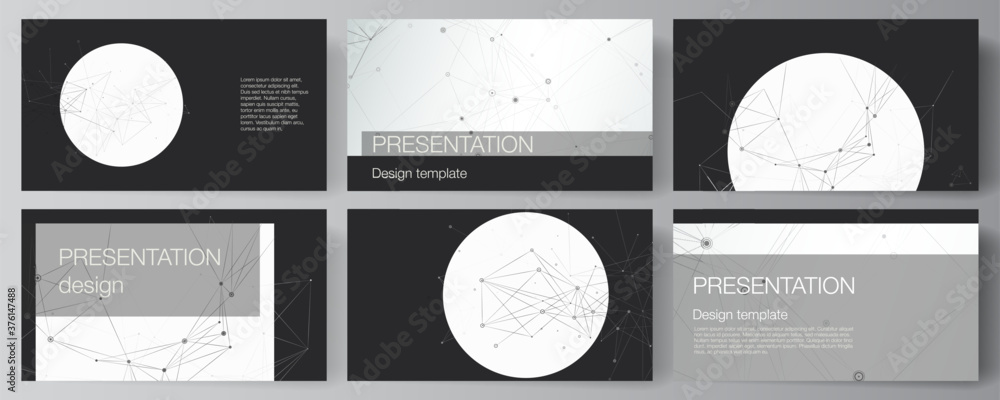 Poster vector layout of presentation slides design business templates, template for presentation brochure, 