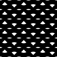 Triangular blocks and dashed lines wallpaper. Repeated geometrical figures background. Seamless surface pattern design with polygons. Mosaic motif. Digital paper with jagged triangles. Vector artwork.