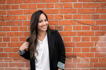 Portrait of young latin woman.