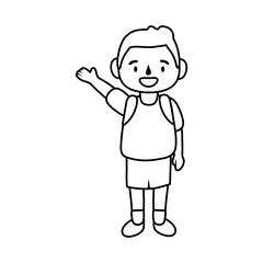 little student boy avatar character