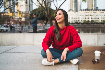 Portrait of young latin woman.
