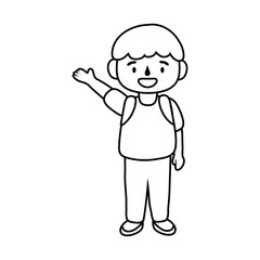 little student boy avatar character