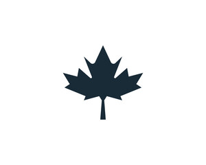 Maple Leaf Icon Vector Logo Template Illustration Design