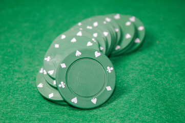 Fichas para jogos de p&ocirc;quer ou roleta de cassino
