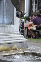 Toma de agua en forma de caballo en Brujas Bélgica