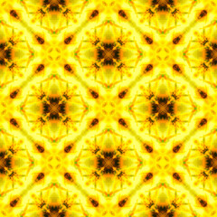 Modern Abstract Medallion. Brown, Ochra, Cepia 