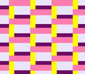 Color block seamless pattern, colorful geometric vector art.