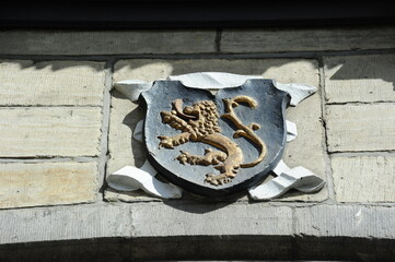 Escudo de armas de Leon en Amberes Bélgica
