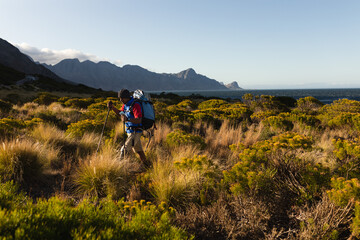 Male athlete with prosthetic leg
