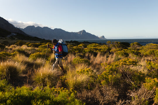 Male athlete with prosthetic leg