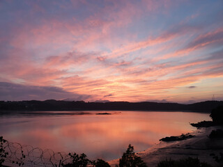 Obraz premium 대한민국 서해안의 일몰 풍경