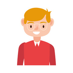 male teacher worker character icon