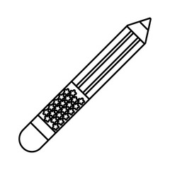 usa elections flag in pen line style icon