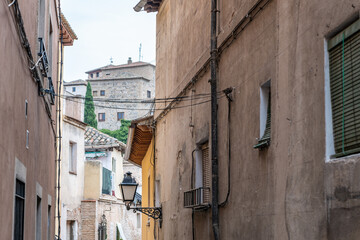 In Toledo, Spain, beautiful architecture and scenery along the back streets of the charming old city.