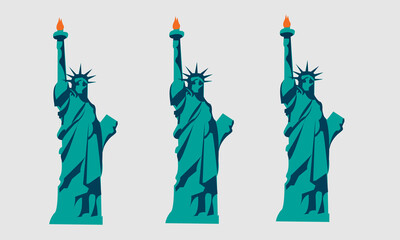 vector illustration of statue of liberty