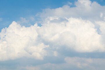 Fascinating sky and clouds natural scenery in summer