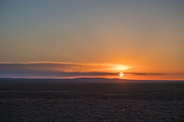 Obraz premium 평야의 일출