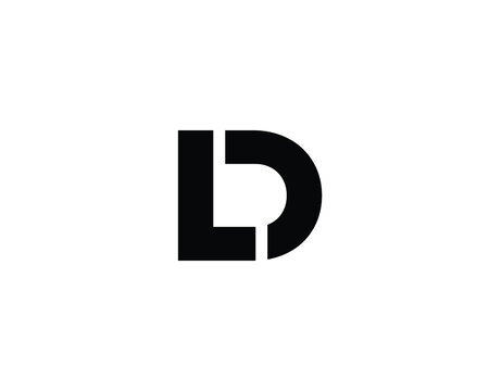 DL LD LETTER LOGO DESIGN VECTOR TEMPLATE. 