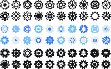 60 Icon Gear and Cogwheels for any purposes website mobile app presentation