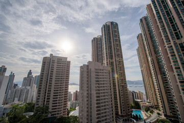 Obraz na płótnie Canvas 15 July 2020 Residential Area at sai ying pun, hk