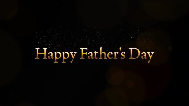 Happy Father's Dayのメッセージが入ったエレガントな動画