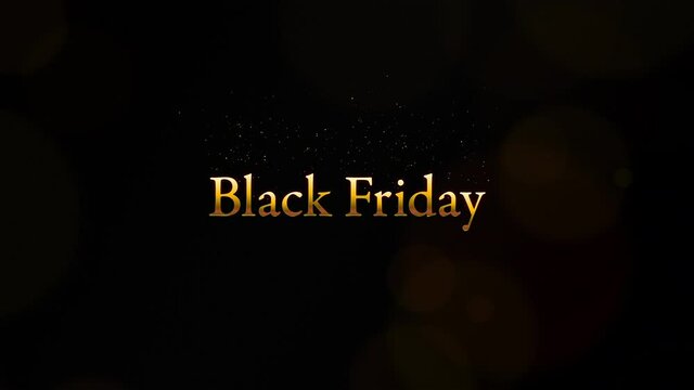 Black Fridayのメッセージが入ったエレガントな動画