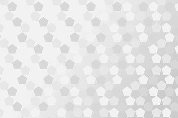 Silver Pentagon Geometric Background. Top Corner Pentagon Pattern concept. Vector Design.