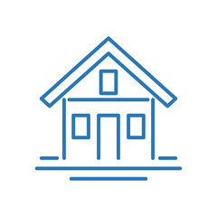 Simple and cute abstract isolated house icon 