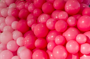 Background of a set of colored balloons