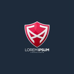 x shield logo brand graphic sign