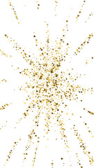 Gold triangles luxury sparkling confetti. Scattere