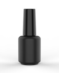 Obraz premium Blank nail polish bottle for mockup design and branding presentation, 3d render illustration.