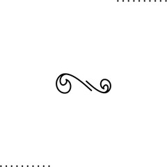 border design element vector icon in outline