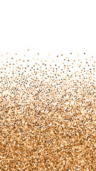 Red round gold glitter luxury sparkling confetti. 
