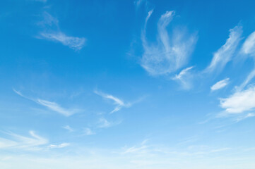 blue sky with white cloud nature landscape