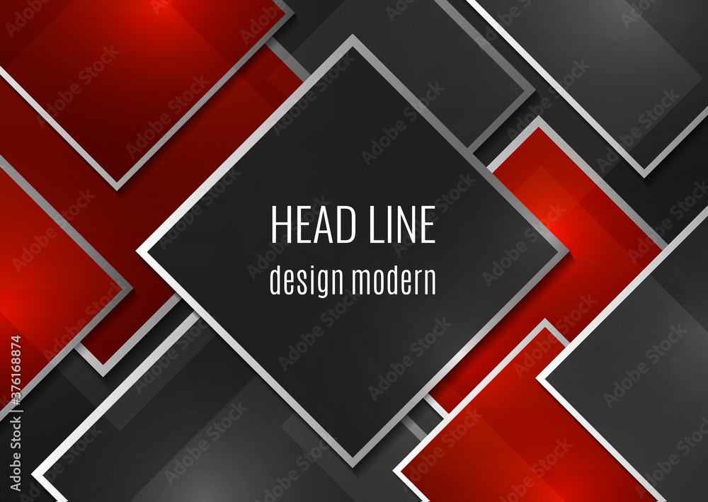 Aufkleber overlapping geometric squares with thin lines. template for business design. vector