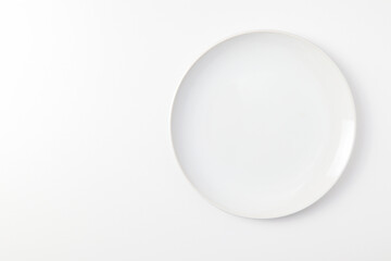 Fototapeta premium white ceramic plate