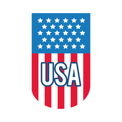 usa elections flag emblem flat style icon