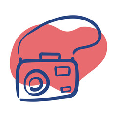 camera photographic line style icon