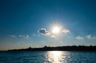 hagia sophia church and bosphorus, istanbul, museum, cathedral, 