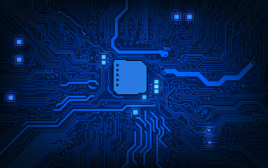 Computer circuit board. Abstract technological background.