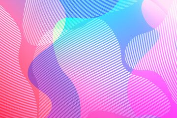 Abstract background with colorful fluid shapes, gradient waves, geometric lines, dynamical forms. Design for poster, banner, card. Abstract liquid illustration. 3D paper images with a subtle blend.