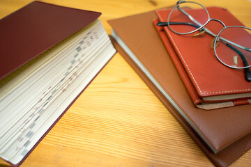 本のある書斎の風景