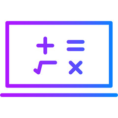 Math lesson icon