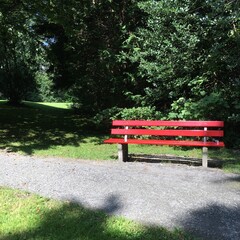 ルツェルンのベンチ