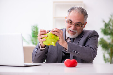 Old man lover running out of money