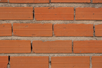 Fondo textura de muro de ladrillo normal con cemento