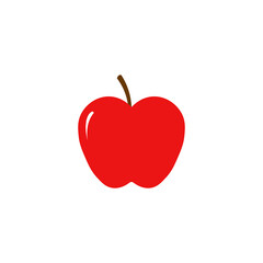 Realistic red apple icon. Vector illustration eps 10